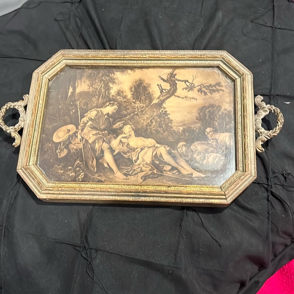 Vintage jewelry tray, could be turn of century